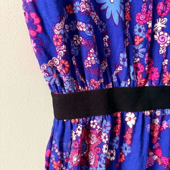 Lilly Pulitzer Women's Size Small Paisley Purple Pink Romper Elastic Waist - Picture 2 of 10